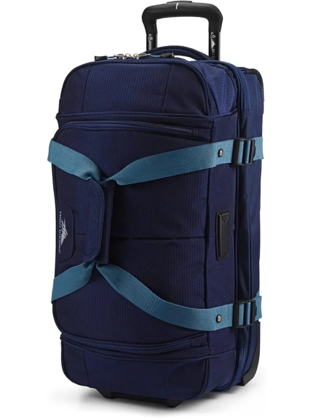Lightweight 22” Wheeled Rolling Duffle Bag, Durable Weekender Travel Bag, 50L
